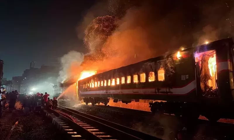 Bangladesh poll booths burn on election eve, as train arson kills four