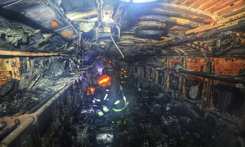 Bangladesh police arrest opposition members over train fire