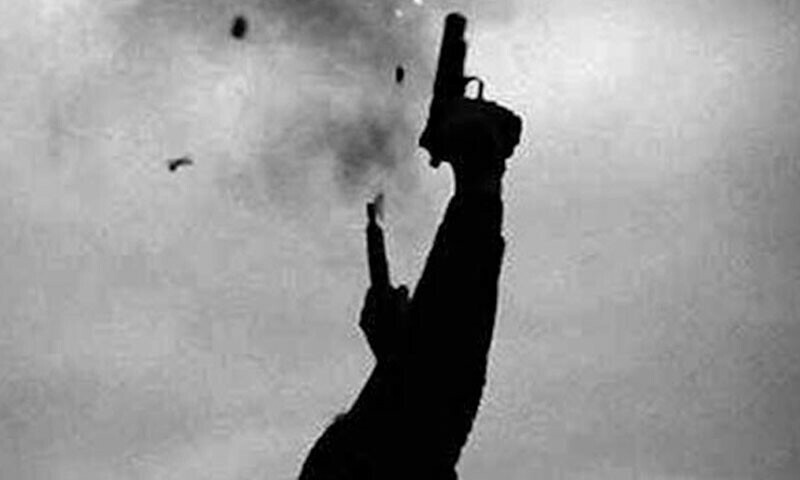 Police get caught up in aerial firing from wedding