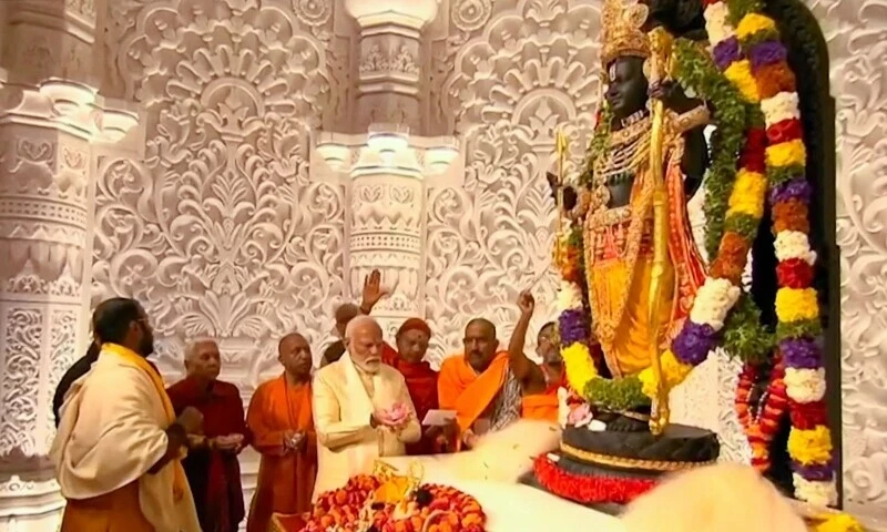 Pakistan condemns temple opening on razed Babri mosque site in India