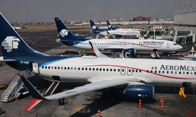 Mexican man arrested for walking on wing after opening plane&rsquo;s emergency door