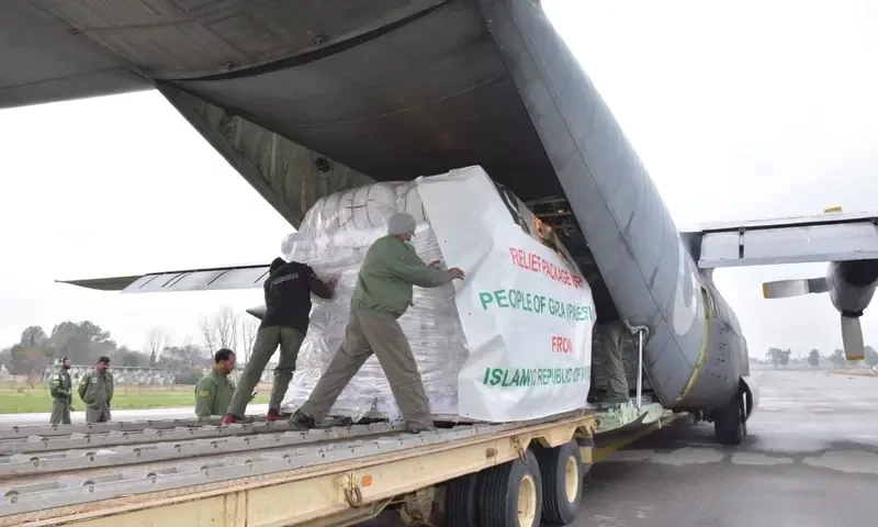 Pakistan dispatches sixth batch of humanitarian assistance to Gaza