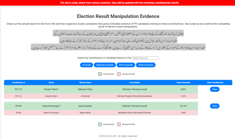 The story behind the &lsquo;Form-45&rsquo; website