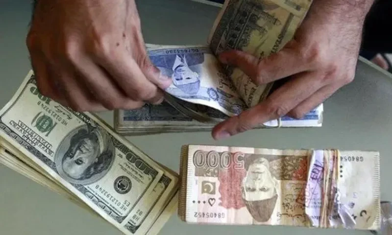 Dollar falls against rupee in interbank market