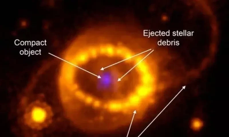 Scientists identify neutron star born out of supernova seen in 1987