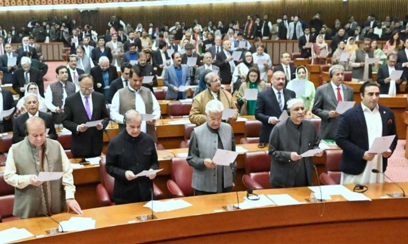 Pandemonium in National Assembly as newly elected MNAs sworn in
