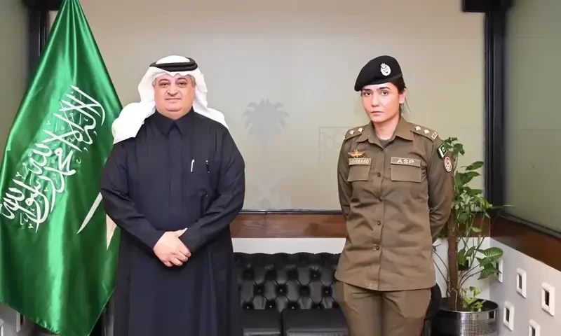 Saudi Ambassador invites ASP Shehrbano Naqvi for royal visit