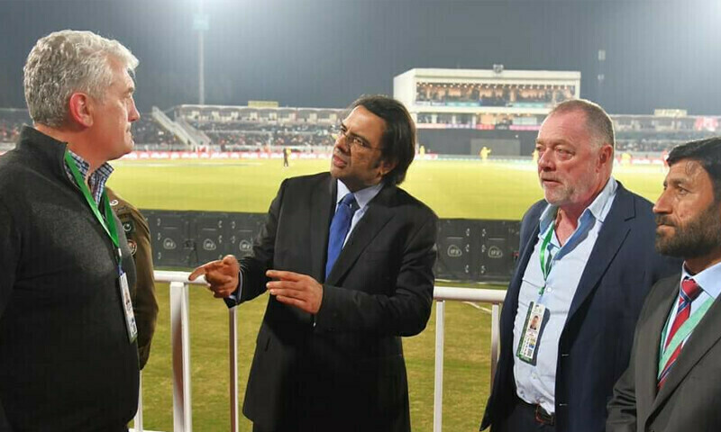 NZ security team reviews arrangement in Rawalpindi