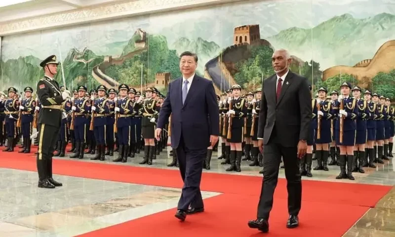 Maldives signs China defence deal as India prepares exit