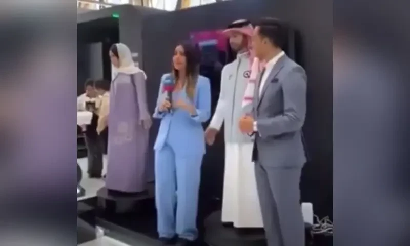 First Saudi Arabia male robot accused of harassing female reporter