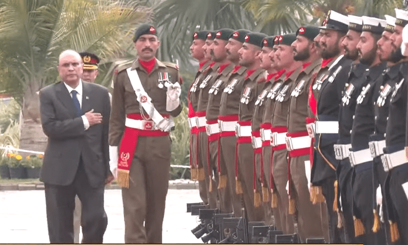 Zardari receives guard of honour at President House