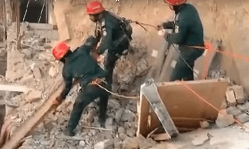 At least nine killed after residential building collapsed in Multan