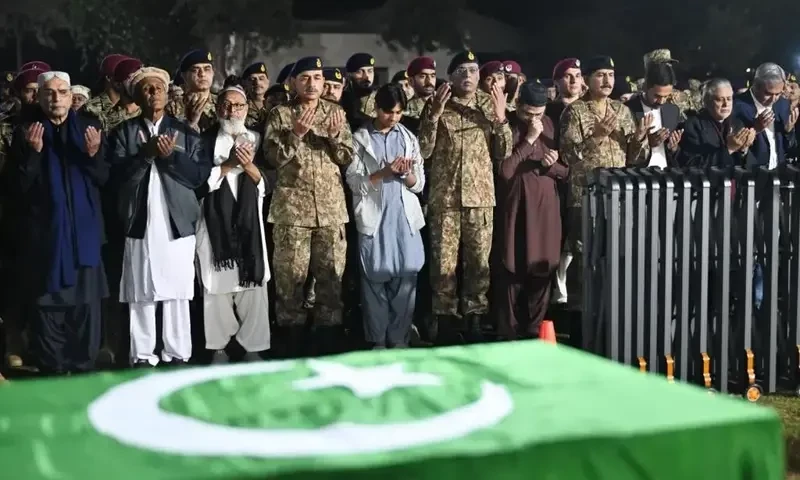 Army men martyred in North Waziristan attack laid to rest
