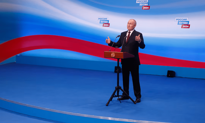 Putin gains fifth term with landslide victory in polls
