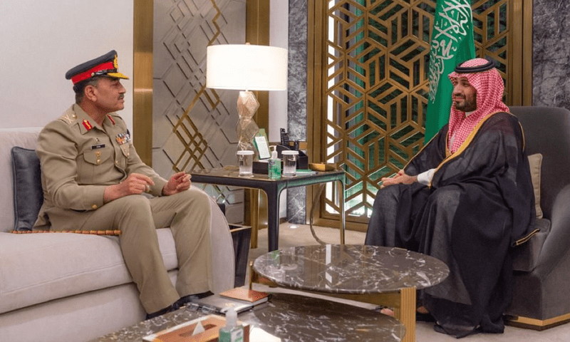 General Munir discusses regional security in meeting with Saudi crown prince