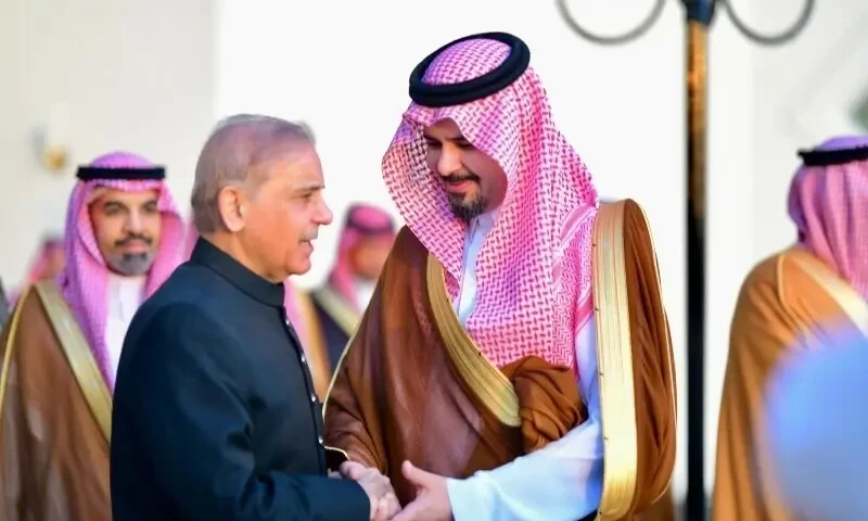 PM Shehbaz arrives in Saudi Arabia on three-day visit