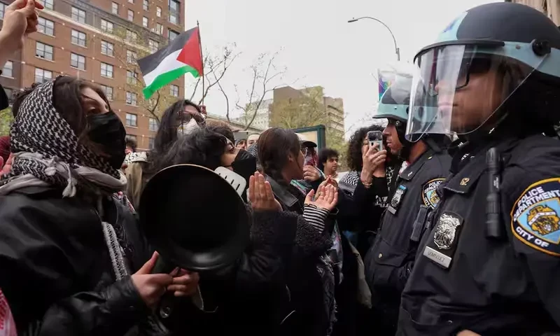 Over 100 pro-Palestinian protesters arrested from New York&rsquo;s Columbia campus