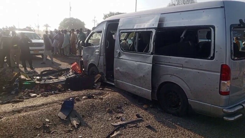 Two killed in suspected suicide bombing in Karachi targeting foreigners