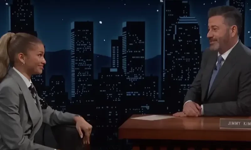 Jimmy Kimmel stuns actress Zendaya