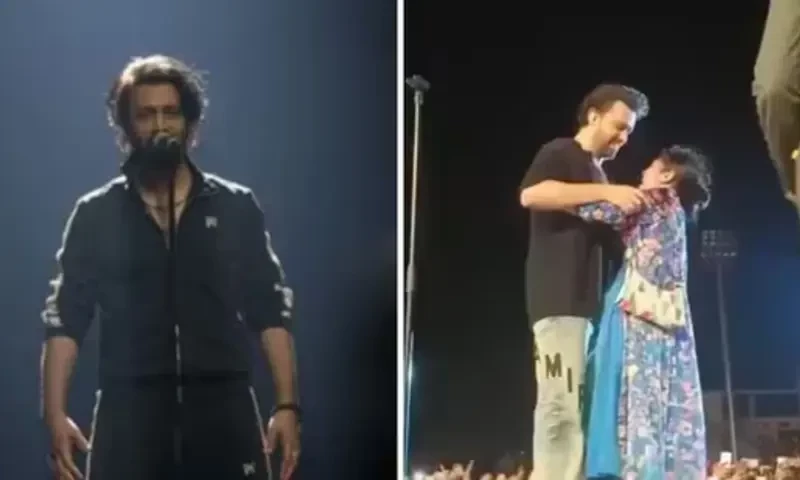 Atif Aslam angered by fan&rsquo;s embrace during concert