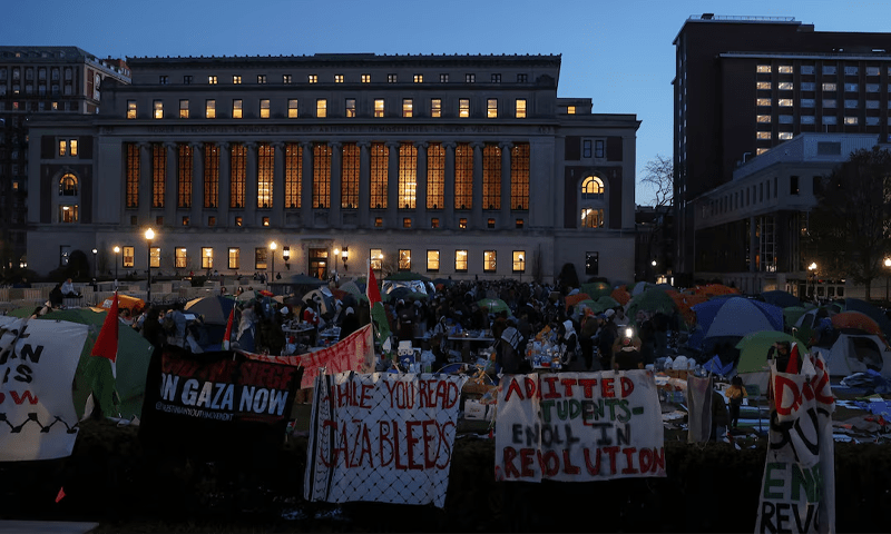 Pro-Palestinian protesters arrested at Yale, NYU; Columbia cancels in-person classes