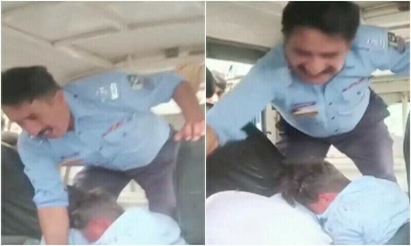 Islamabad cop suspended after video of violence in police mobile goes viral