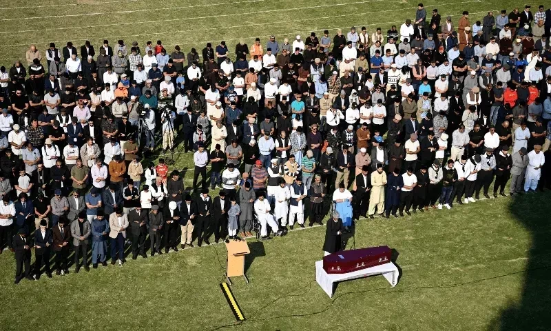 Pakistani guard killed in Sydney mall attack hailed as hero at funeral