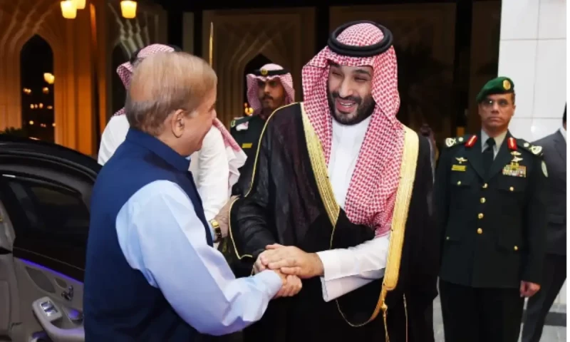 PM Shehbaz meets Saudi Crown Prince Bin Salman second time in a month