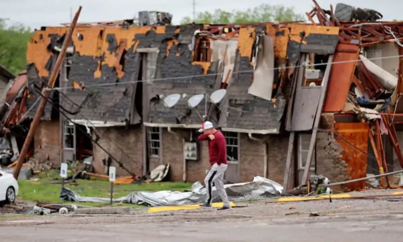 Dozens of tornadoes strike Oklahoma, killing at least four