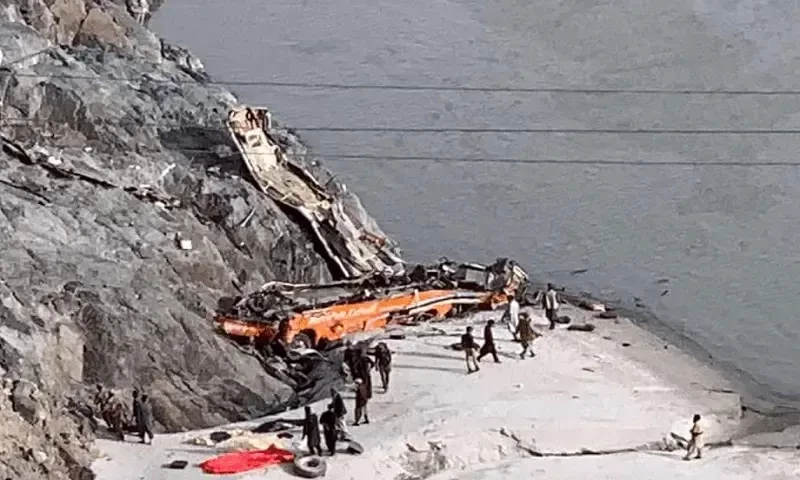 Women, children among 20 dead as Hunza-bound bus falls into ravine in Chilas