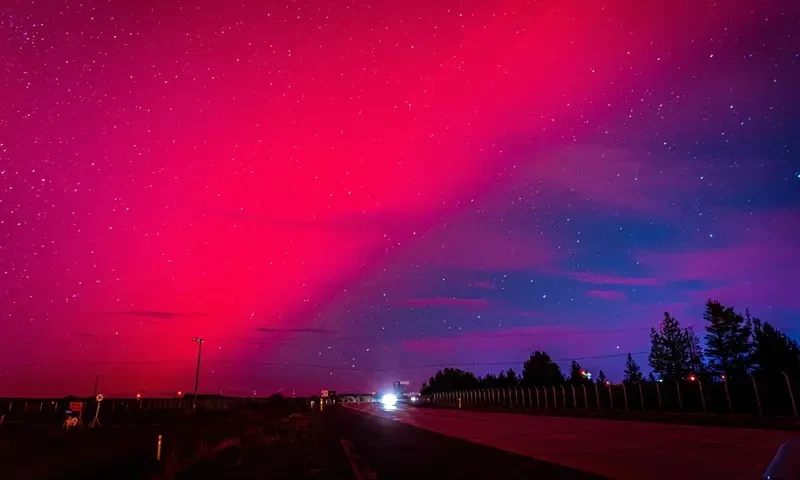 Second night of auroras seen amid &lsquo;extreme&rsquo; solar storm