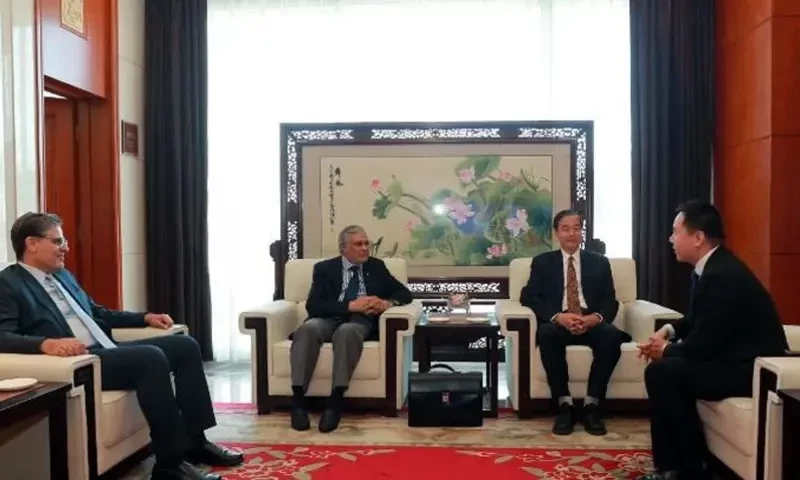 Foreign Minister Dar lands in China for strategic dialogue