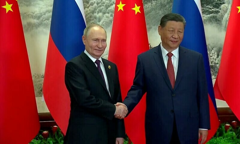 Putin arrives in China to deepen strategic ties with Xi