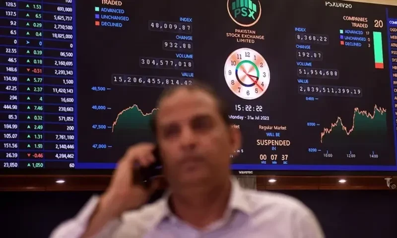 Shares at PSX gain over 200 points amid Pakistan-IMF talks