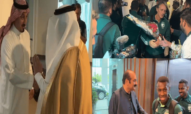 Saudi Arabian football team arrives in Pak for FIFA qualifier