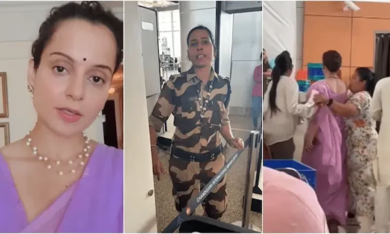 BJP leader Kangana Ranaut slapped in the face at Chandigarh airport