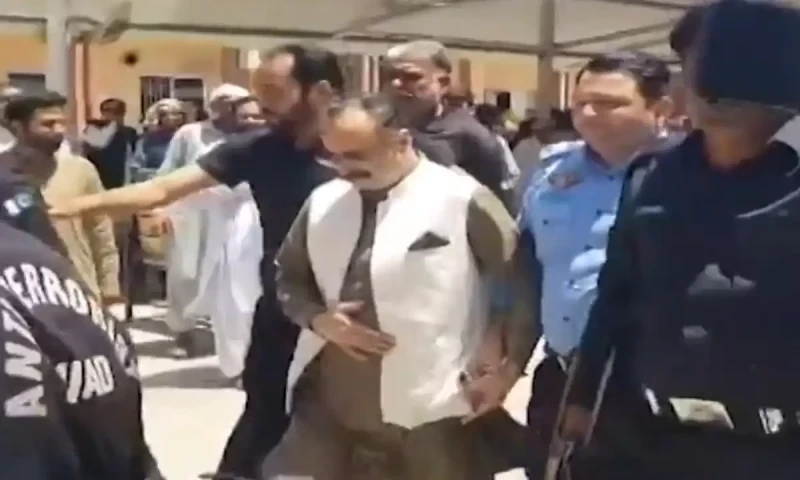 Former AJK PM&rsquo;s two sons, nine others arrested