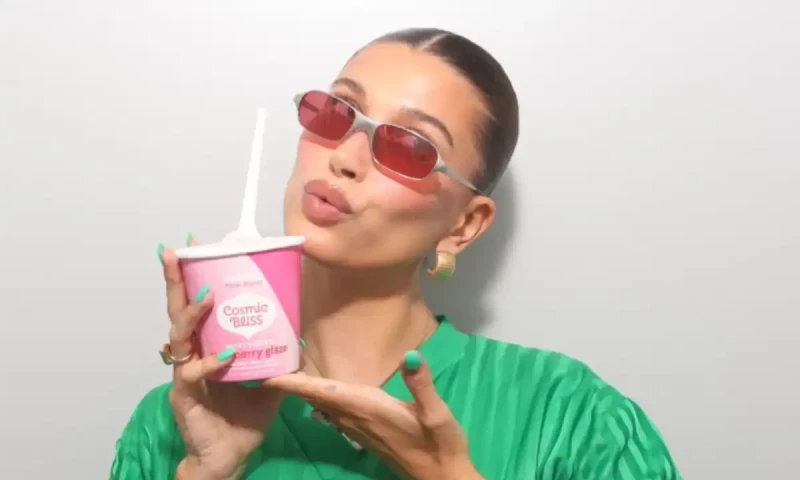 Hailey Bieber introduces dairy-free ice cream inspired by her viral smoothie