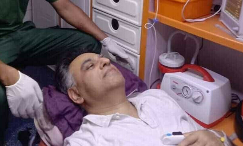 Asad Umar taken to hospital after sudden illness