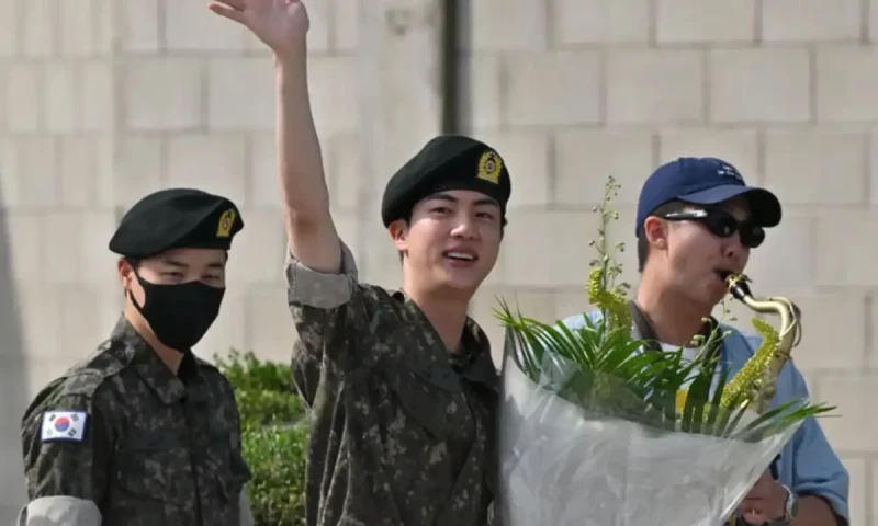 BTS star Jin finishes South Korean military service