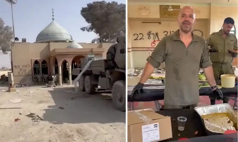 Israeli soldiers capture mosque, turn it into restaurant