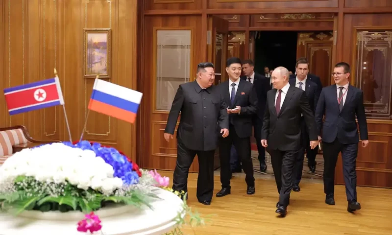 Russia&rsquo;s Putin, North Korea&rsquo;s Kim sign mutual defence pact