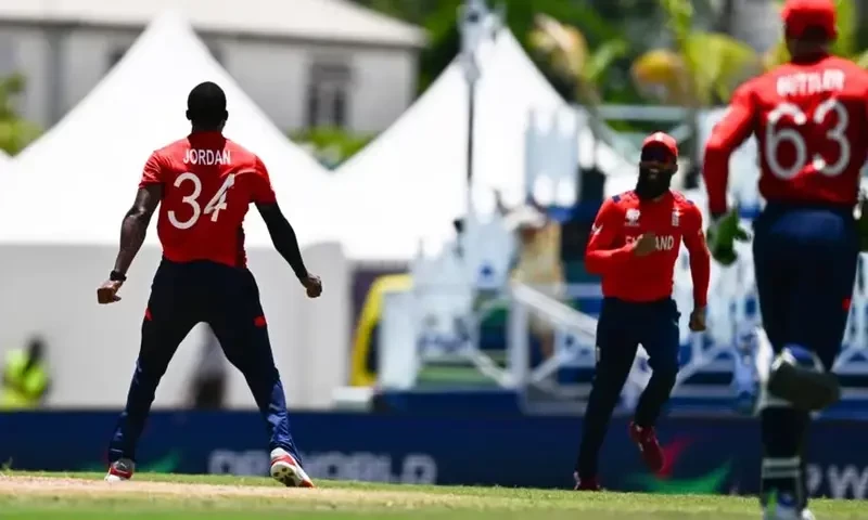 Jordan, Buttler star as England thrash USA to reach T20 World Cup semi-finals