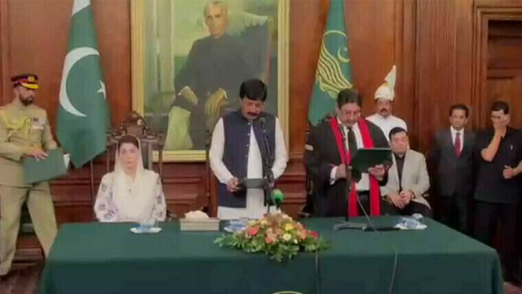 Justice Shujaat Ali Khan took oath as acting Chief Justice of LHC