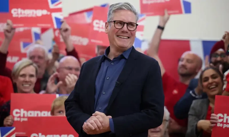 Labour predicted to rout Sunak&rsquo;s Conservatives as Britain goes to polls