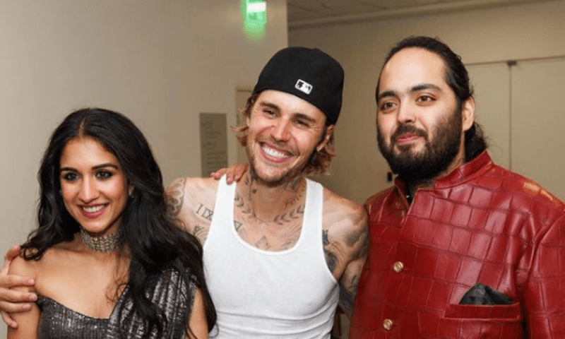 Justin Bieber posts photos from Ambani sangeet