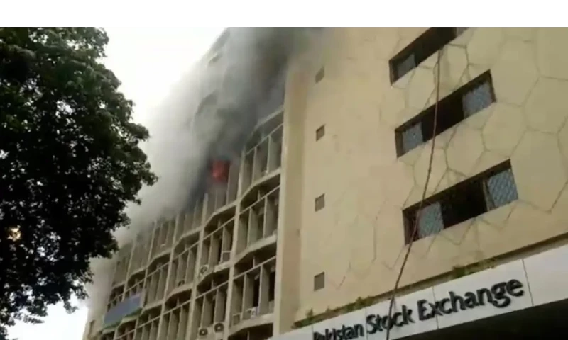 Fire at PSX building in Karachi brought under control by rescue officials