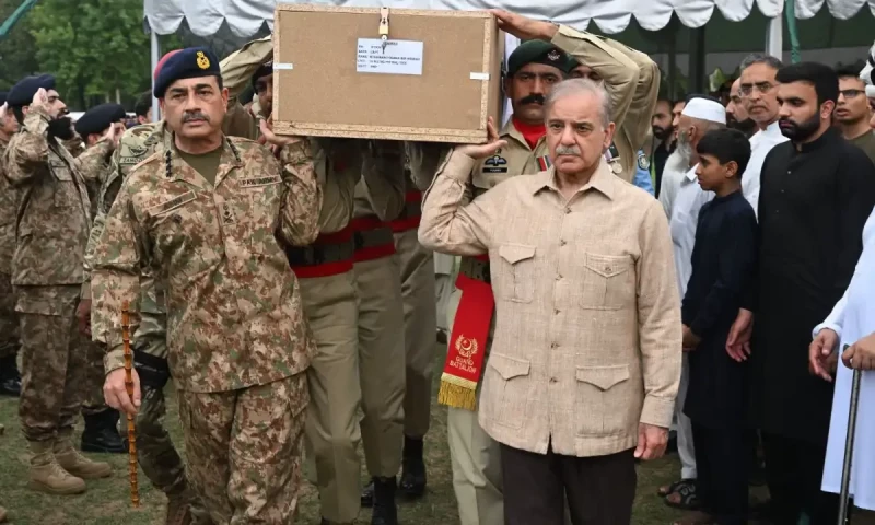Funeral prayers for martyred captain offered