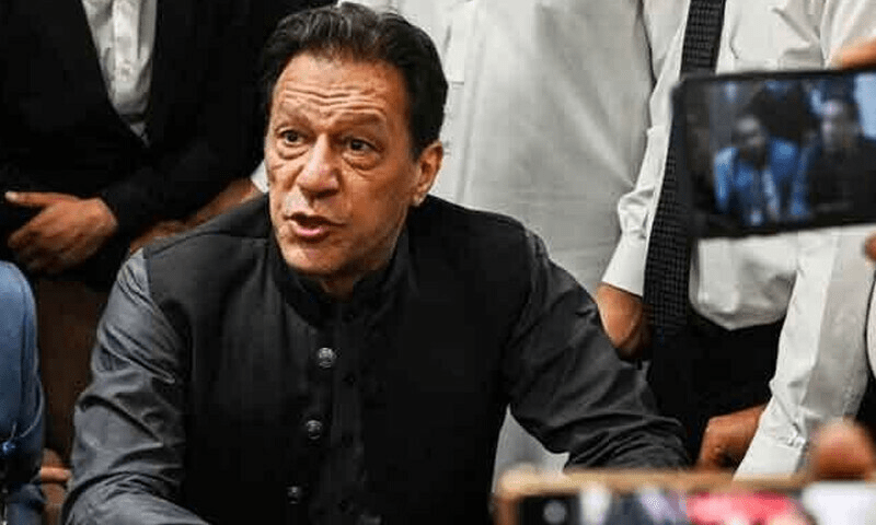Imran Khan smiles as Pervez Khattak records statement in &pound;190 million case