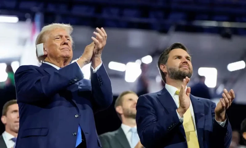 Trump&rsquo;s running mate Vance introduces himself to nation at Republican convention